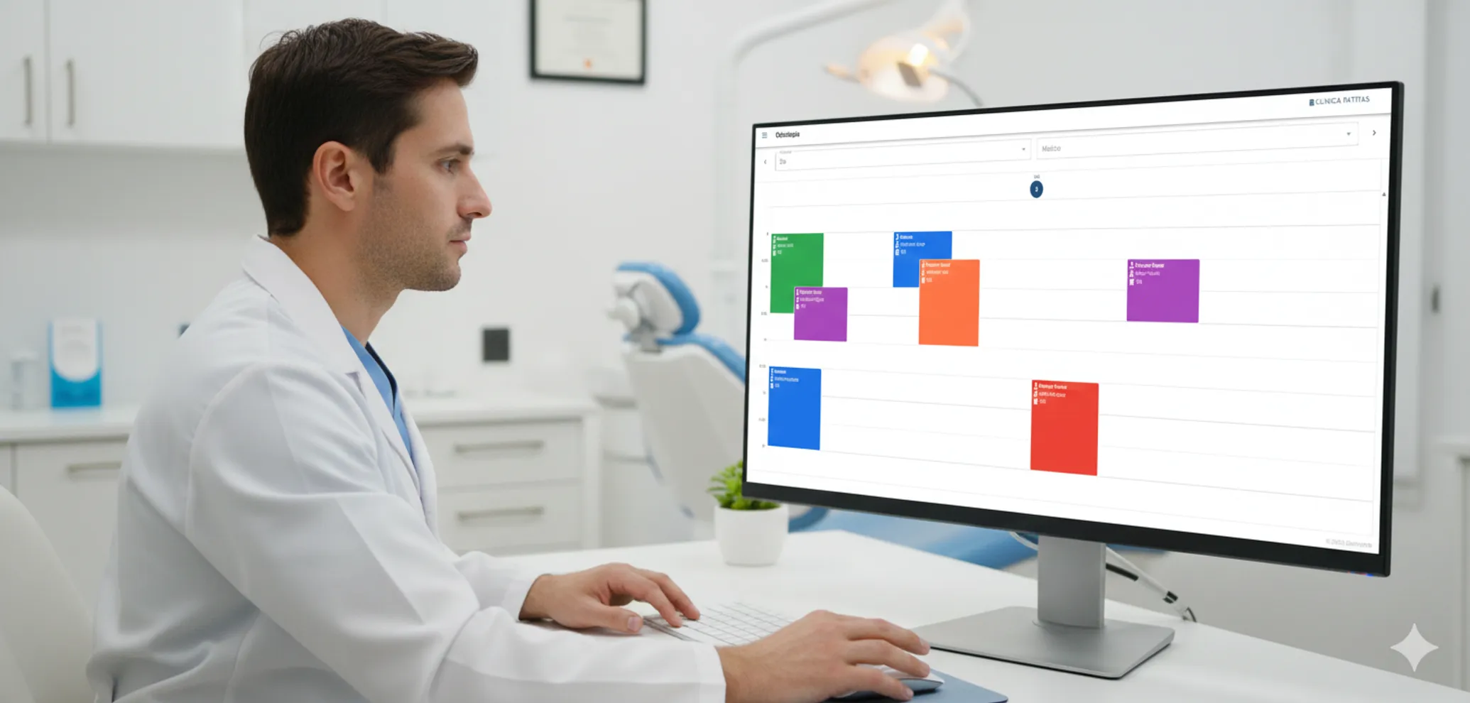 Modern logistics warehouse with advanced automation